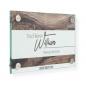 Preview: Tuerschild VITRUM B aus Glas fuer Buero 130 200 mm